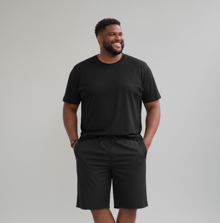 Bermuda Longa Sports Bolso Com Zíper Plus